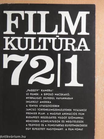 Filmkultúra 1972. január-december