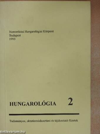 Hungarológia 2.