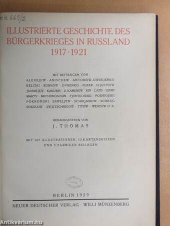 Illustrierte Geschichte des Bürgerkrieges in Russland