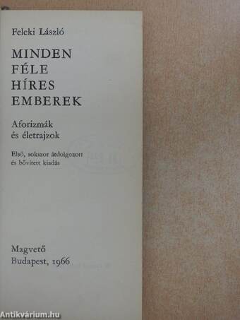 Mindenféle híres emberek