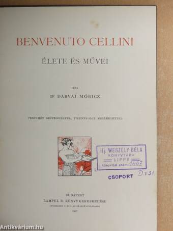 Benvenuto Cellini élete és művei