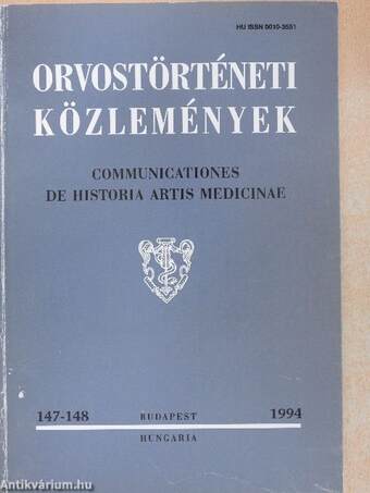 Orvostörténeti közlemények 147-148
