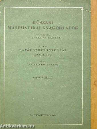 Műszaki matematikai gyakorlatok A. V./2.