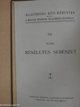 Részletes sebészet I-II.