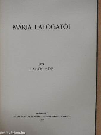 Mária látogatói