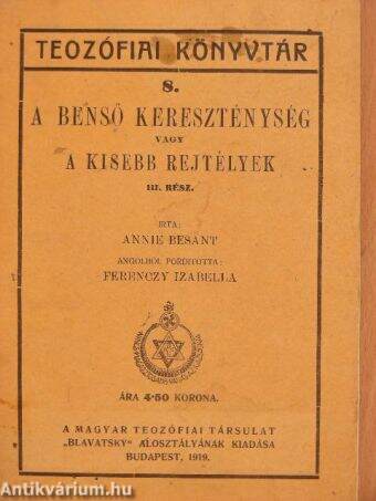 A benső kereszténység vagy a kisebb rejtélyek III.
