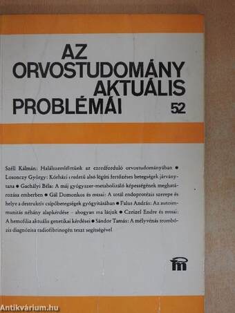 Az orvostudomány aktuális problémái 52.