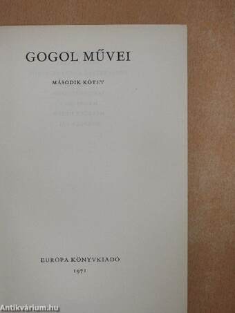 Gogol művei II.