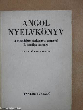 Angol nyelvkönyv I.