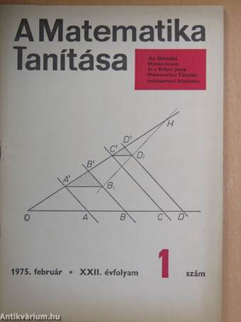 A matematika tanítása 1975. (nem teljes évfolyam)