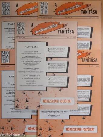 A matematika tanítása 1993/1-5.