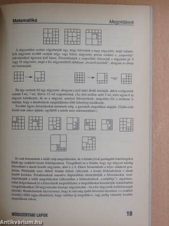 Módszertani lapok - Matematika 2001/1-4.