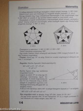 Módszertani lapok - Matematika 1998-1999/1-4.