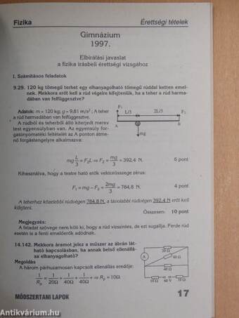 Módszertani lapok - Fizika 1997-1998/1-4.