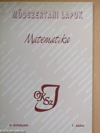 Módszertani lapok - Matematika 1997-1998/1-4.