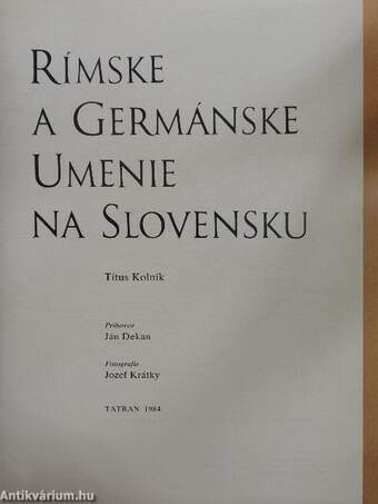 Rímske a Germánske Umenie na Slovensku