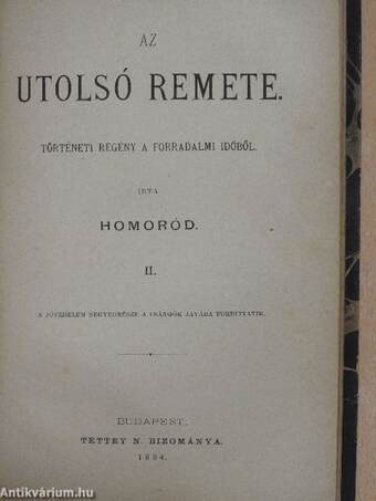 Az utolsó remete I-II.