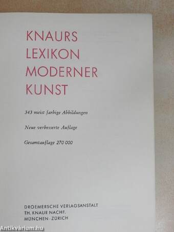 Knaurs Lexikon Moderner Kunst