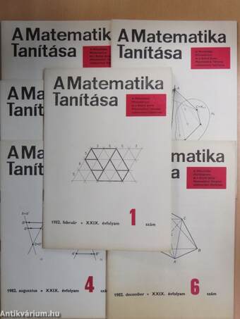 A matematika tanítása 1982/1-6.