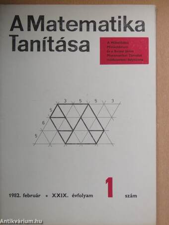 A matematika tanítása 1982/1-6.