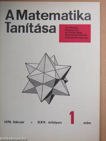 A matematika tanítása 1978/1-4.