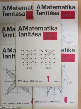 A matematika tanítása 1974/1-6.