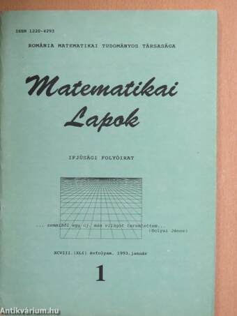 Matematikai lapok 1993/1-10.