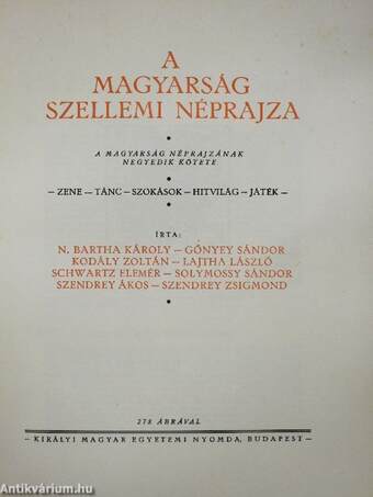 A magyarság néprajza IV.