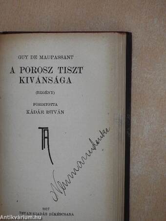 Crampton mester/Pathelin mester/Rembrandt van Ryn/A négy ördög/A porosz tiszt kivánsága/Az asszony és a bábu