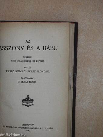 Crampton mester/Pathelin mester/Rembrandt van Ryn/A négy ördög/A porosz tiszt kivánsága/Az asszony és a bábu