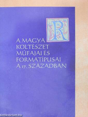 A magyar költészet műfajai és formatípusai a 17. században