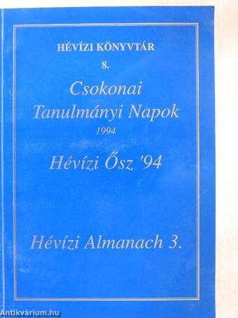 Csokonai Tanulmányi Napok 1994