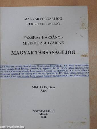 Magyar társasági jog