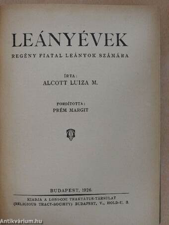 Leányévek