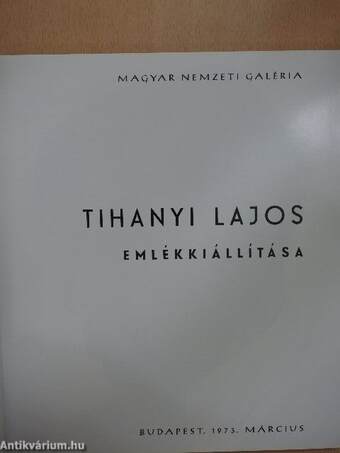 Tihanyi Lajos emlékkiállítása