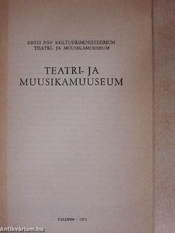 Teatri- ja muusikamuuseum