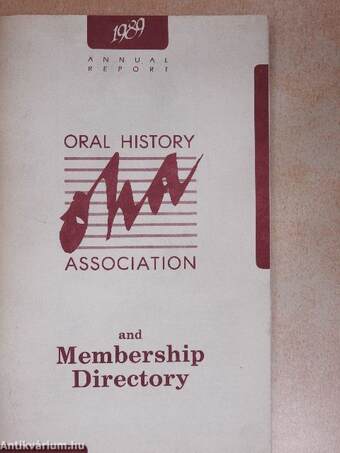 1989 Annual Report and Membership Directory