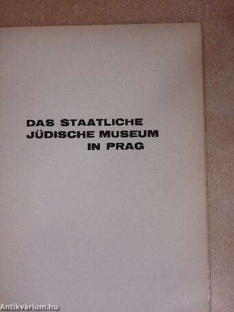 Das Staatliche Jüdische Museum in Prag