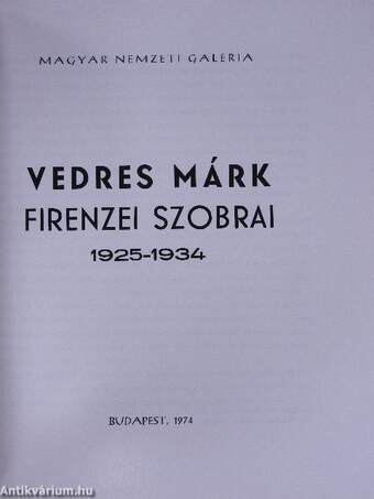 Vedres Márk firenzei szobrai