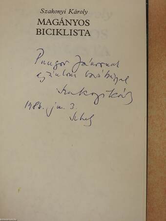 Magányos biciklista (dedikált példány)