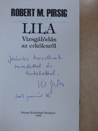 Lila (dedikált példány)