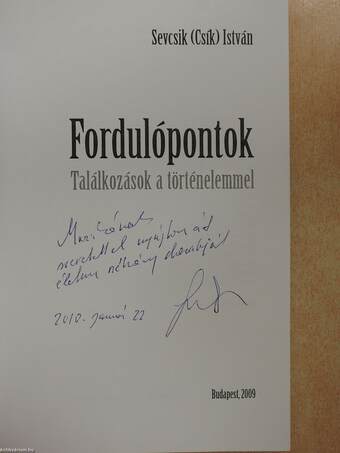 Fordulópontok (dedikált példány)