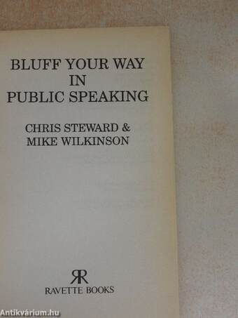 Bluff your way in Public Speaking