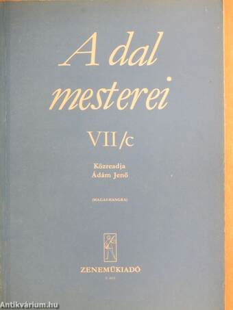 A dal mesterei VII/c