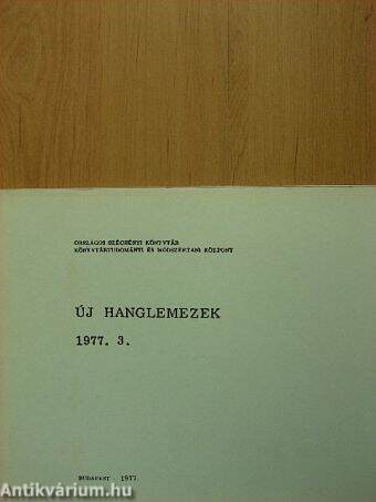 Új hanglemezek 1977. 3.