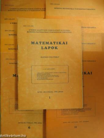 Matematikai lapok 1992/1-10.