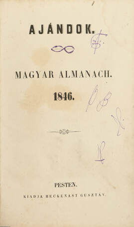 Ajándok. Magyar Almanach 1846.