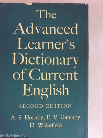 The Advanced Learner's Dictionary of Current English