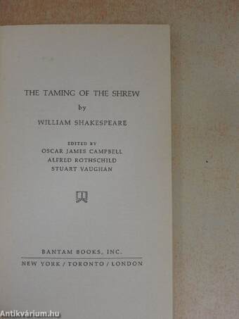 The Taming of the Shrew