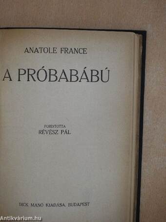 A hajnal/A próbabábú